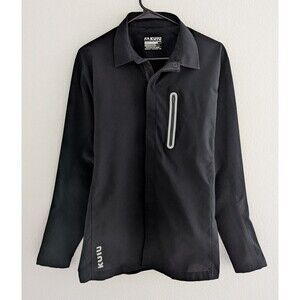 KUIU Tiburon Snap Shirt Men's Size Large Black AirMatrix Woven Long Sleeve Top